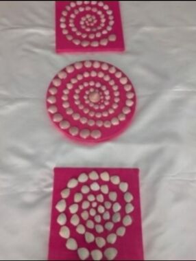 Seashell Wall Art Trio - Pink Seashells Coastal Home Decor Beach Shore